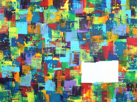 The Wall 86cm x 123cm Acrylic on canvas